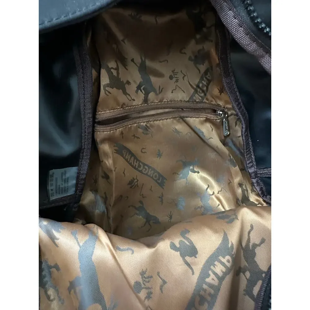 Longchamp Black Lepliage Neo Nylon Rucksack Travel Backpack